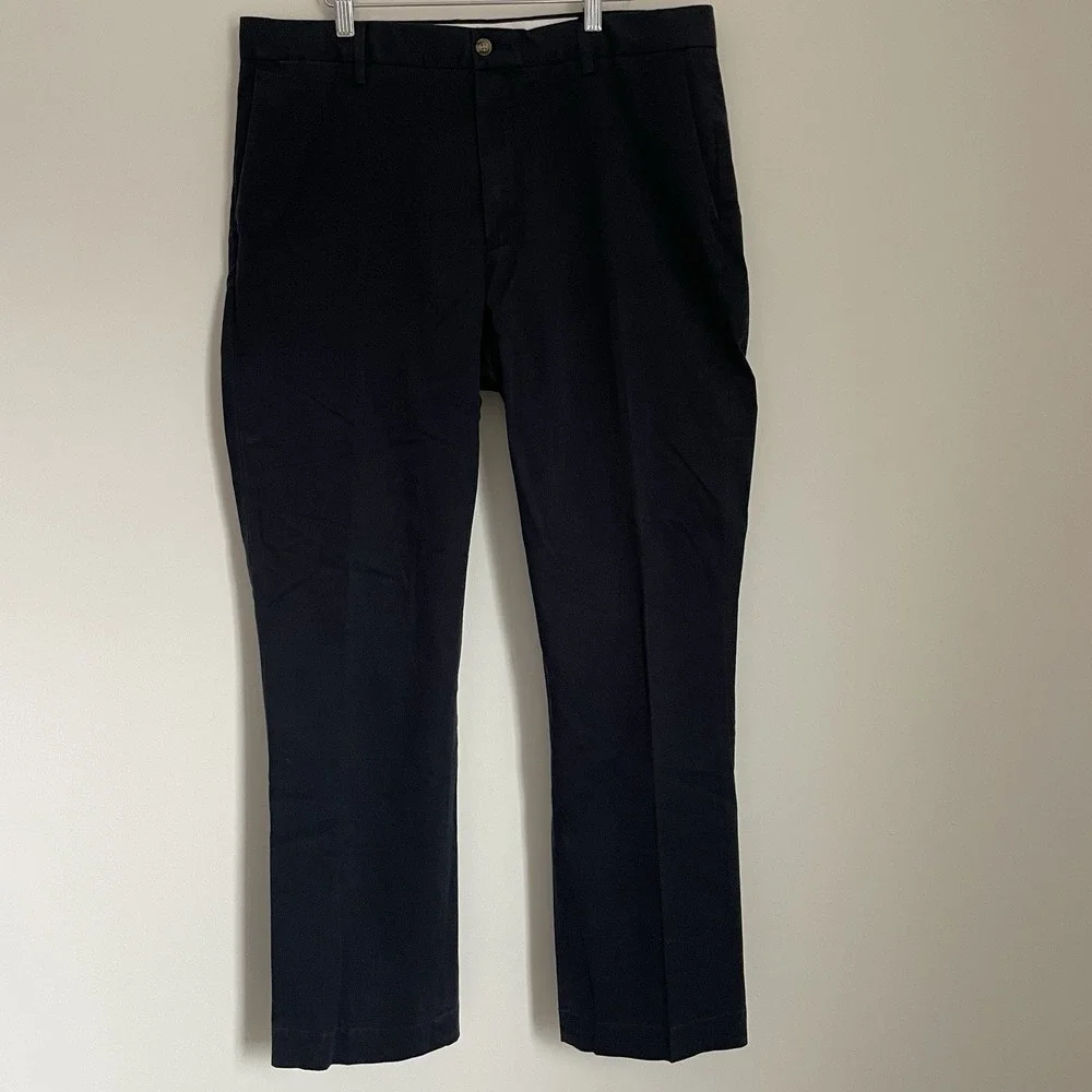 Polo Ralph Lauren Men Classic‎ Fit Chino Pants Navy Blue Size 35x32 100% Cotton